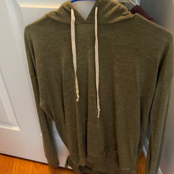 Forever 21 Tops - Forever 21 olive green sweatshirt with hood
